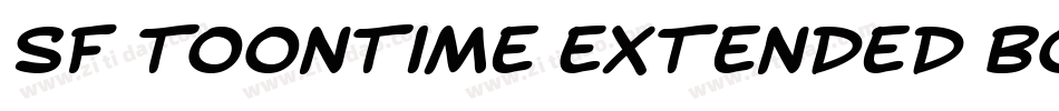SF Toontime Extended Bold Italic字体转换